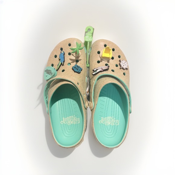 CROCS Other - NEW CROCS X Margaritaville Jimmy Buffett Classic Clog Beach w/ Jibbitz M10 W12